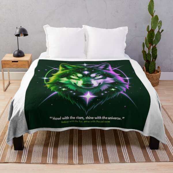 Item preview, Galaxy Wolf – Cosmic Spirit Howl designed and sold by FusionArtStyle.