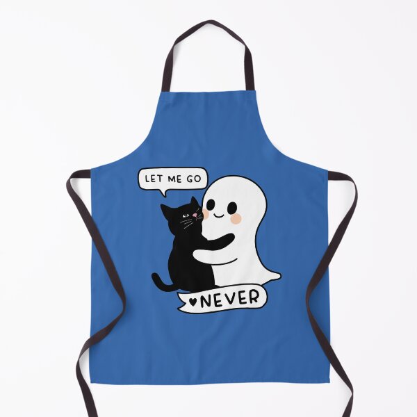 Item preview, Cute Ghost Hugging Black Cat – Funny Let Me Go Never Design - Funny Spooky Halloween 2025 Design for Cat Lover designed and sold by station-one.