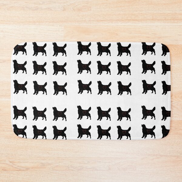 Item preview, Golden Retriever silhouette with heart pattern design designed and sold by BeccaKenDesigns.