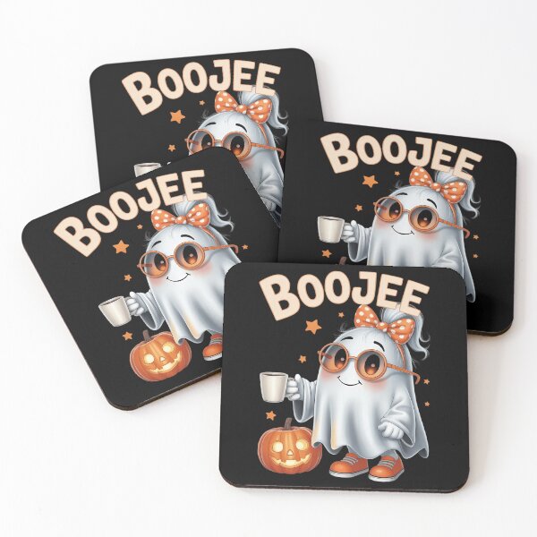 Item preview, Boo Jee Ghost With Coffee Coquette Bow Halloween designed and sold by VENOM0RIOT.