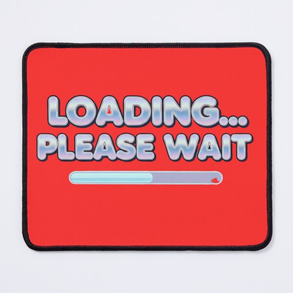 Item preview, Loading Please Wait – Y2K Chrome Internet Retro Design designed and sold by Happyfreedom.