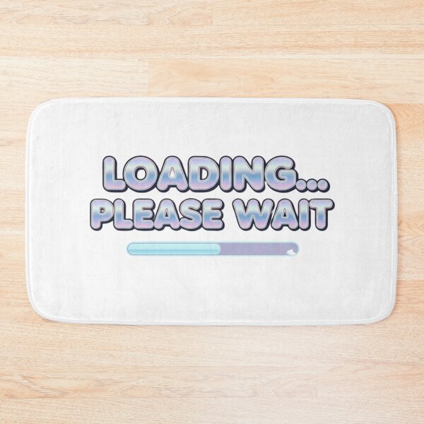 Item preview, Loading Please Wait – Y2K Chrome Internet Retro Design designed and sold by Happyfreedom.