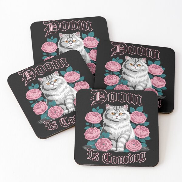 Item preview, Doom is Coming Funny Cat designed and sold by BlackStars3Neon.