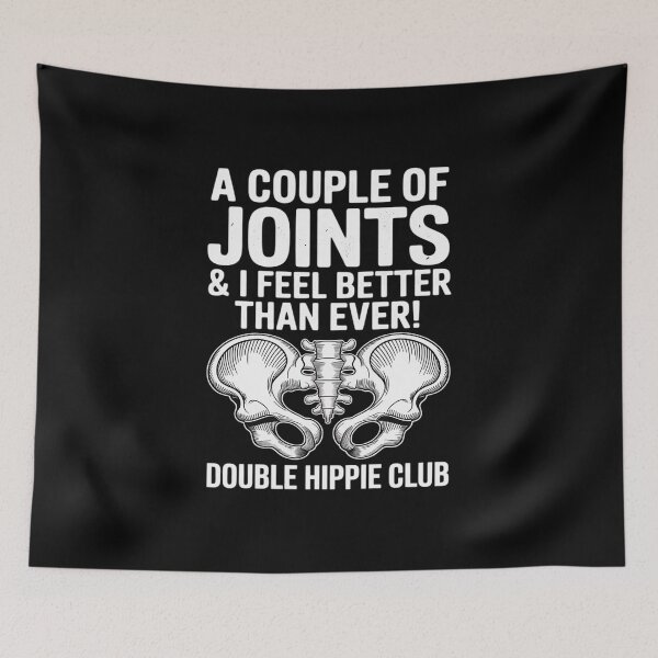 Item preview, Double Hip Replacement Joint Surgery Recovery Funny Hippie designed and sold by BlackStars3Neon.