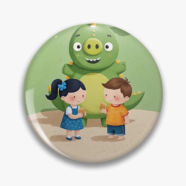 Item preview, Playful Picnic with Friendly Dinosaur designed and sold by Whimsical Hug.