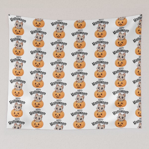Item preview, Cute Cat in Pumpkin designed and sold by graphic-genie.