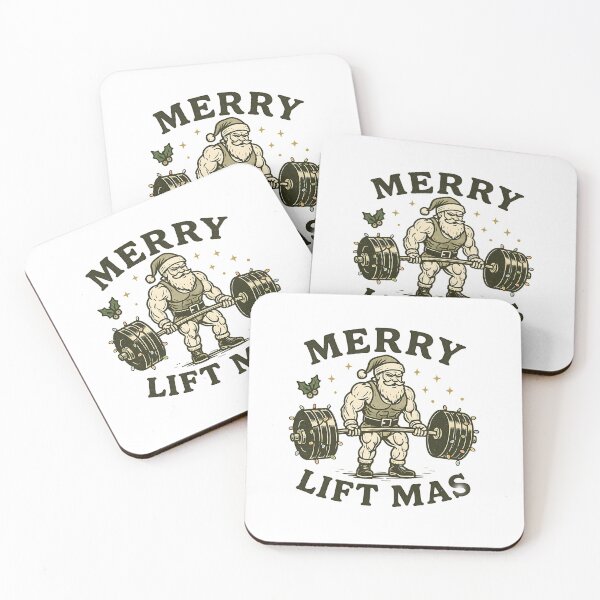 Item preview, Merry Liftmas Gym Santa designed and sold by Joyful-Park.