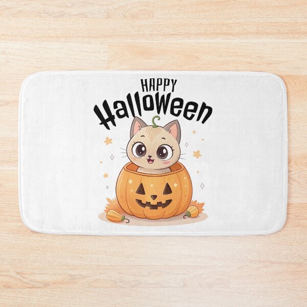 Item preview, Cute Cat in Pumpkin designed and sold by graphic-genie.