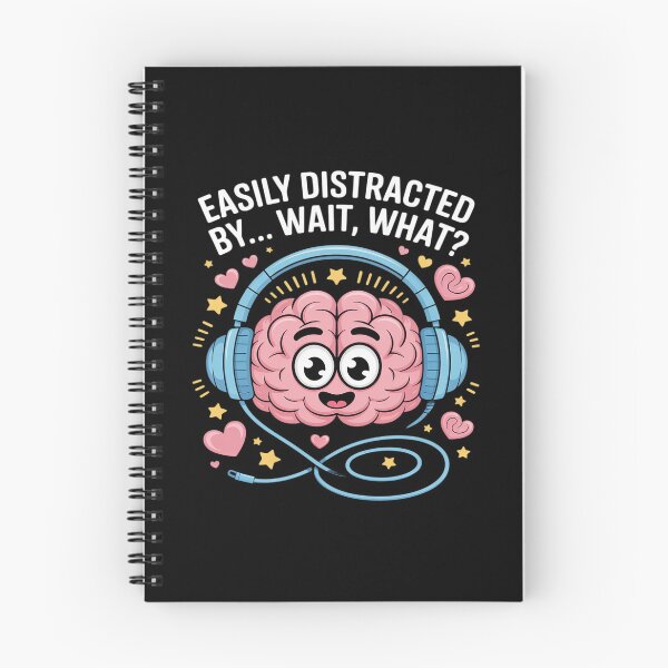 Item preview, Easily Distracted by Wait What Funny ADHD Sayings designed and sold by KingsLife1994.