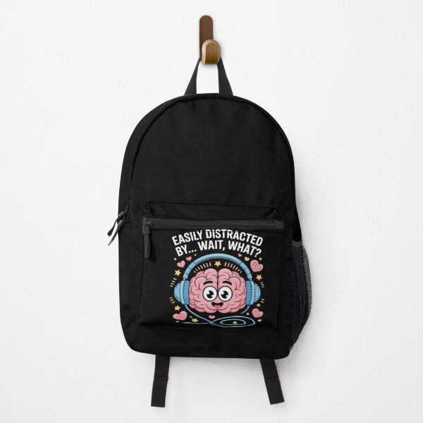Item preview, Easily Distracted by Wait What Funny ADHD Sayings designed and sold by KingsLife1994.
