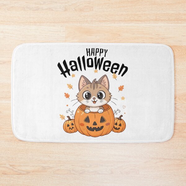 Item preview, Cute Cat in Pumpkin designed and sold by graphic-genie.