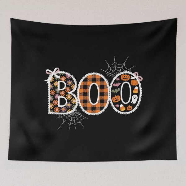 Item preview, Coquette Bow Spooky Cute Halloween Ghost Pumpkin Witch designed and sold by LunaCrazeArt.