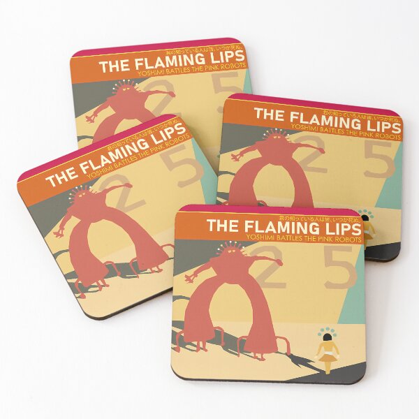 Item preview, The Flaming Lips Yoshimi Battles The Pink Robots Simplified Album Cover designed and sold by LisaWoodsd.