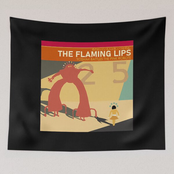 Item preview, The Flaming Lips Yoshimi Battles The Pink Robots Simplified Album Cover designed and sold by LisaWoodsd.