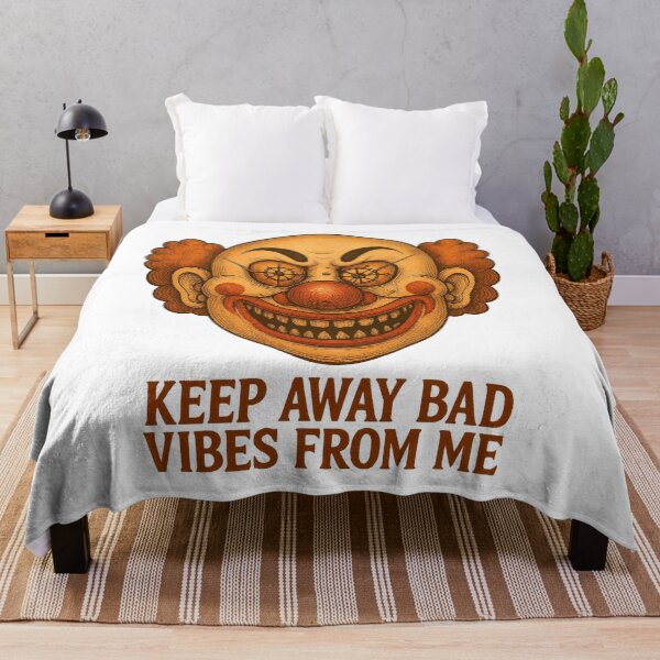 Item preview, Dangerous Clown Face – Keep Away Bad Vibes designed and sold by KARTICK DUTTA.