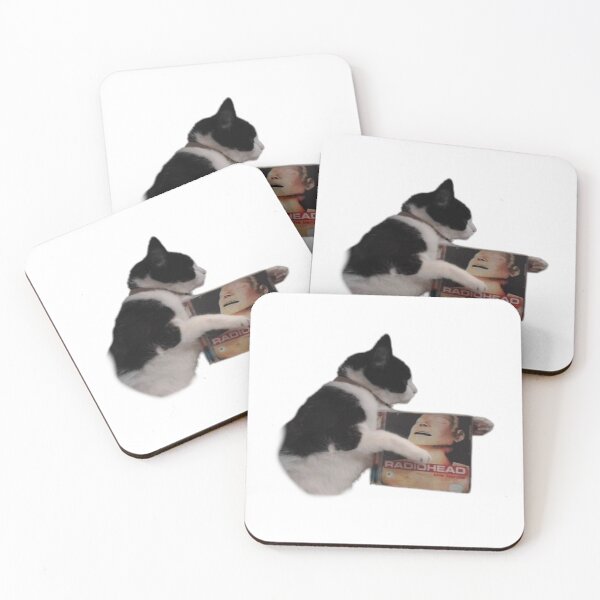 Item preview, Cat listening to RADIOHEADs, The Bends  designed and sold by Kyiomi.