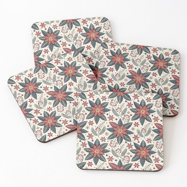 Item preview, Poinsettia Clusters designed and sold by Shuga-Design.