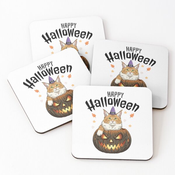 Item preview, Cute Cat in Pumpkin, Maine Coon halloween designed and sold by graphic-genie.