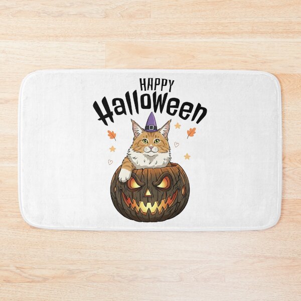 Item preview, Cute Cat in Pumpkin, Maine Coon halloween designed and sold by graphic-genie.