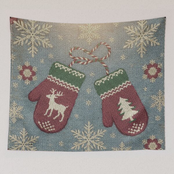 Item preview, Cozy Christmas Mittens – Festive Knitted Pattern designed and sold by MerchYouSearch.