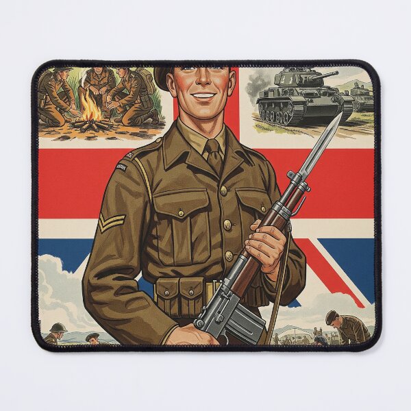 Item preview, British Army 1945 Poster designed and sold by Skyframe Aviation.