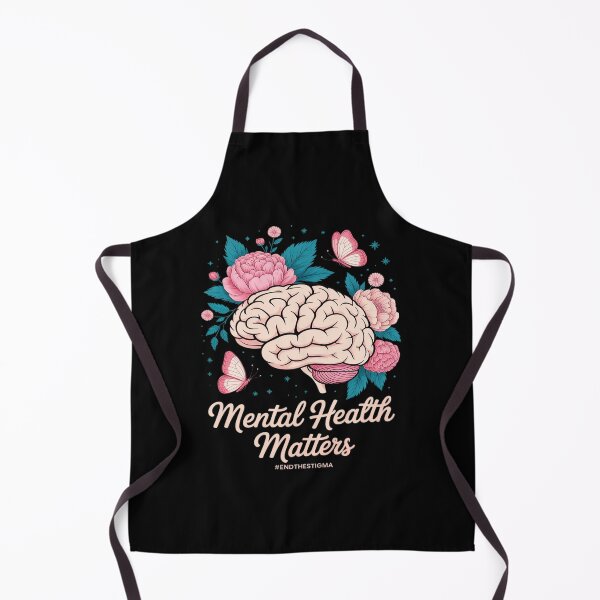 Item preview, End The Stigma Mental Health Matters Awareness Brain Floral designed and sold by Idarmotar.