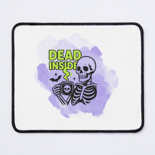 Item preview, Dead Inside Funny Skeleton Coffee Tee designed and sold by Stylecart.