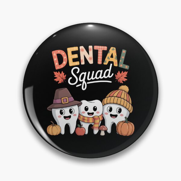 Artikelvorschau, Dental Squad Kürbis Herbst Zahnarzt Thanksgiving entworfen und verkauft von Turbotine.