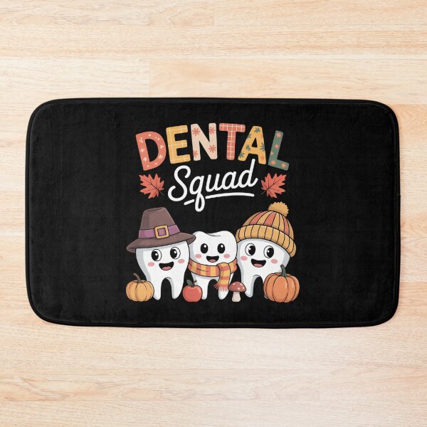 Artikelvorschau, Dental Squad Kürbis Herbst Zahnarzt Thanksgiving entworfen und verkauft von Turbotine.