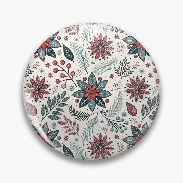 Item preview, Mixed Holiday Florals designed and sold by Shuga-Design.