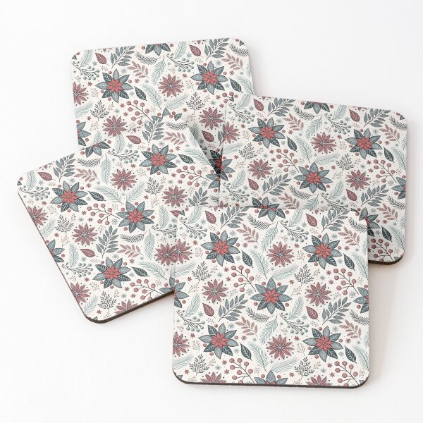 Item preview, Mixed Holiday Florals designed and sold by Shuga-Design.