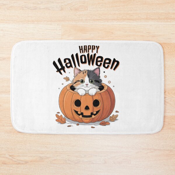 Item preview, Cute Cat in Pumpkin designed and sold by graphic-genie.