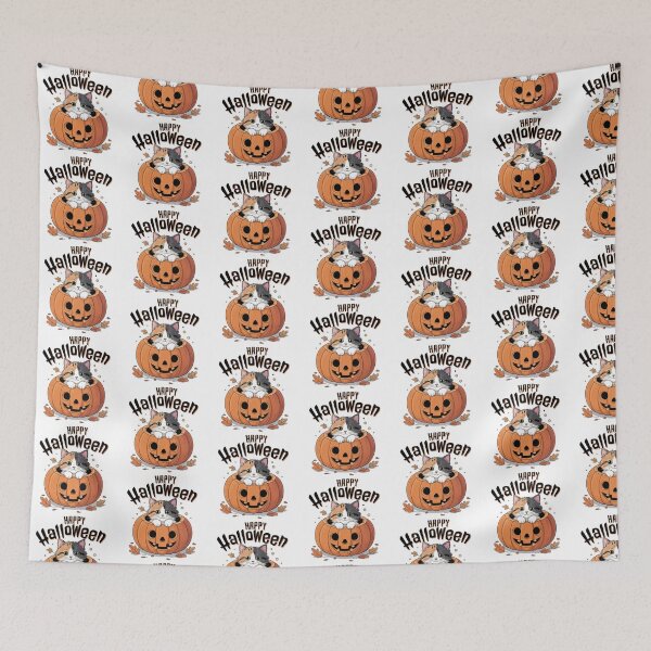 Item preview, Cute Cat in Pumpkin designed and sold by graphic-genie.