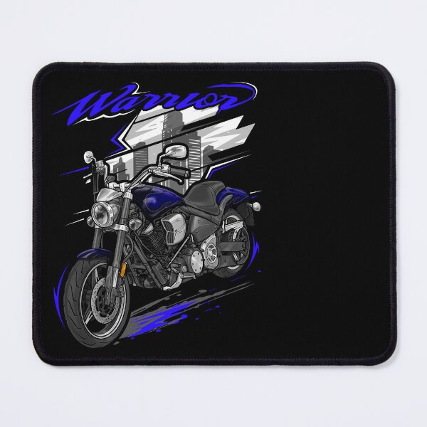 Item preview, Yamaha Road Star Warrior 2003 (Onyx & Indigo Flames) for Motorcycle Riders designed and sold by MotoApparelHub.