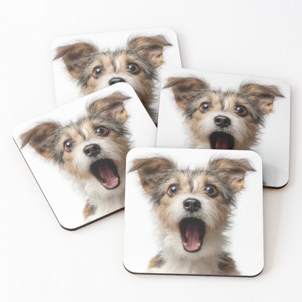 Item preview, Shocked Terrier Dog | Funny Pet Expression Art designed and sold by casualnature.