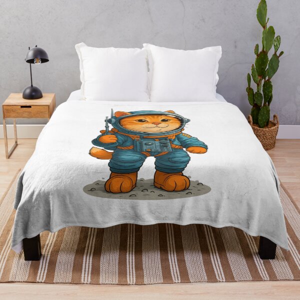 Item preview, Astronaut Cat – Brave Orange Kitty in Spacesuit designed and sold by RICHYON.