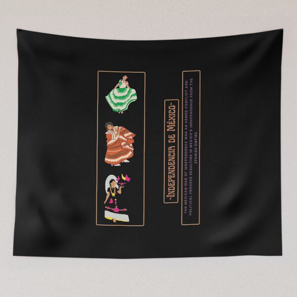 Item preview, Colorful Independencia de México Fiesta T-Shirt designed and sold by LunaLoop.