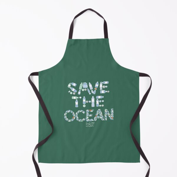 Item preview, Save the Ocean – Typographic Eco Art designed and sold by Sklines Art | Mrz Danelli.