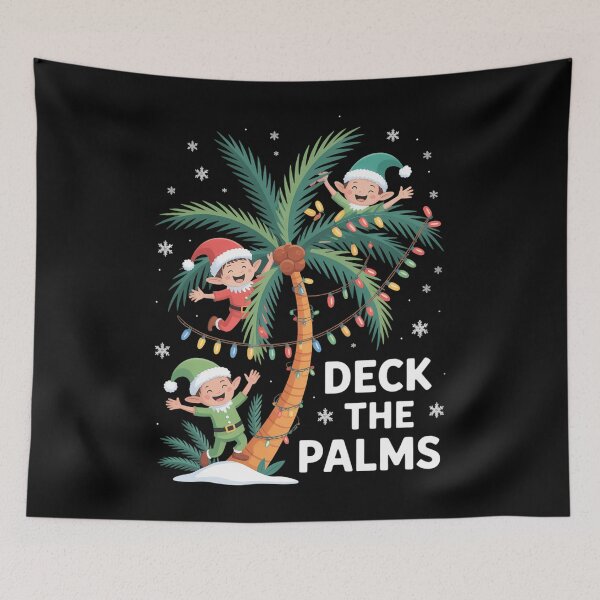Item preview, Christmas July Elves Deck The Palm Funny Xmas Men Women Kids designed and sold by LeeEvans222.