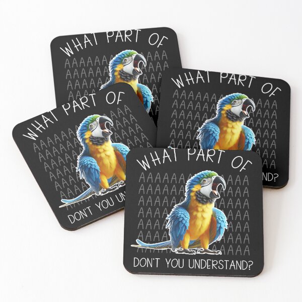 Item preview, Funny Blue and Gold Macaw Parrot Birb Meme designed and sold by Kimberley King Art  King Art.