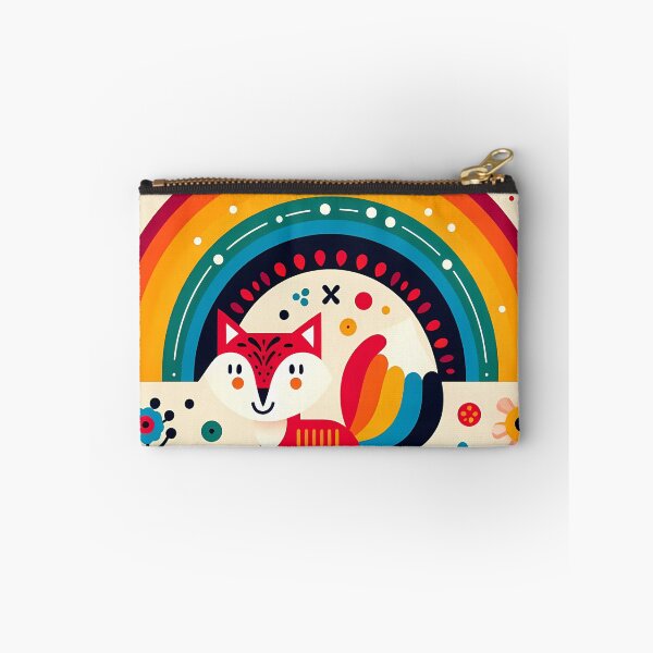 Item preview, Scandinavian Folk Art Fox Rainbow Stars by heidiannemorris © designed and sold by FOLK ART FUSION.