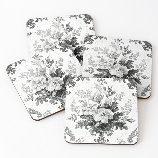 Item preview, Decoupage Vintage Flower Monochrome Damask 1900 Victorian designed and sold by GrinGalore.