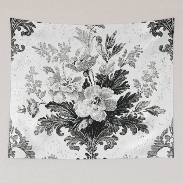 Item preview, Decoupage Vintage Flower Monochrome Damask 1900 Victorian designed and sold by GrinGalore.