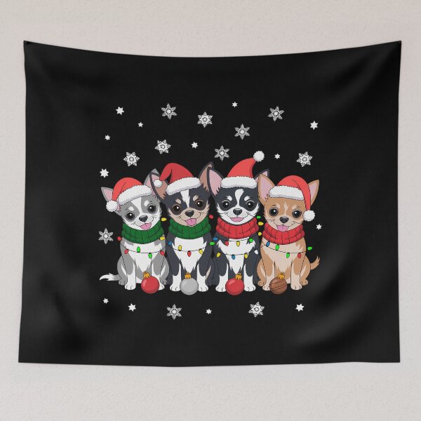 Item preview, Christmas Lights Chihuahua Xmas Santa Dog Chihuahua designed and sold by LeeEvans222.