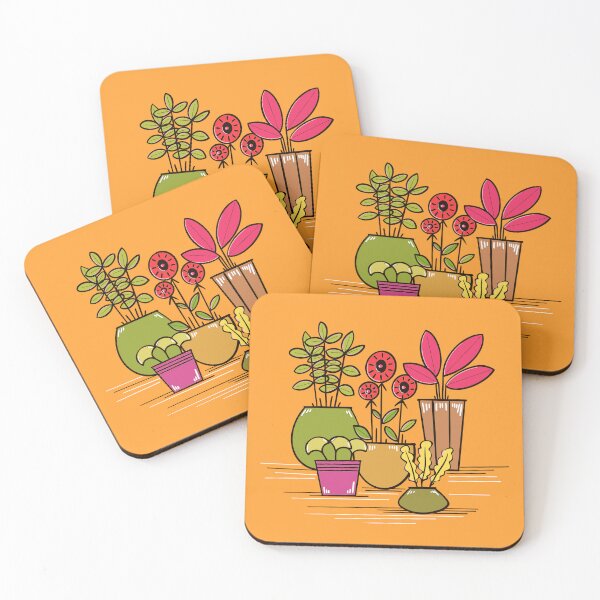 Item preview, Colorful Garden – Vibrant Nature Illustration designed and sold by Sklines Art | Mrz Danelli.