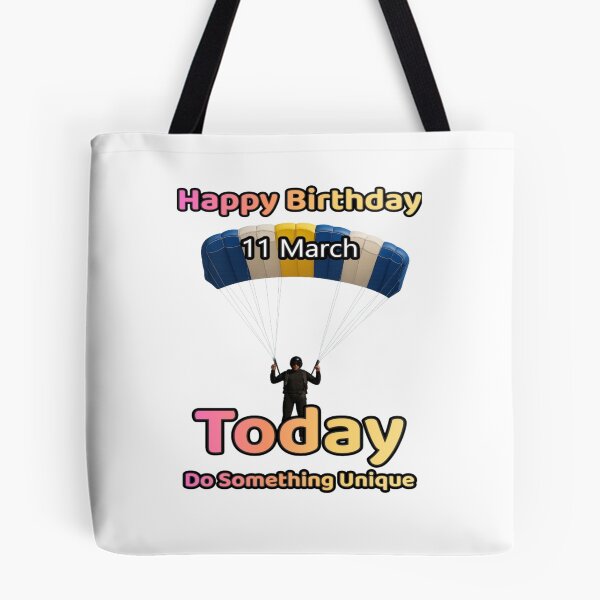 Item preview, Birthday Parachutist 11 March designed and sold by ariksworld.