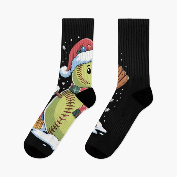 Artikelvorschau, Weihnachtsbeleuchtung Weihnachtsmann Schneemann spielt Softball 2025 entworfen und verkauft von JonBarnes22.