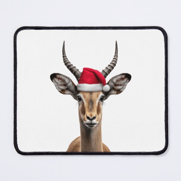 Item preview, Impala with Christmas Hat – Festive Impala Xmas Design designed and sold by LazyOwlStore.