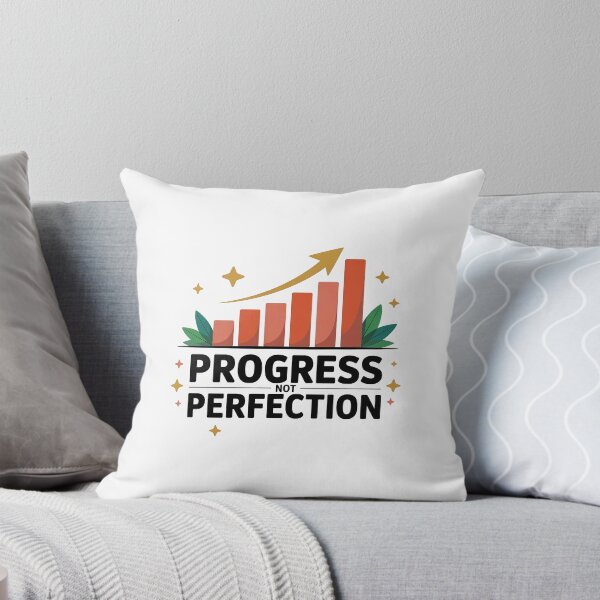 Item preview, Progress Not Perfection Mental Health Quote designed and sold by Love Between Pages.