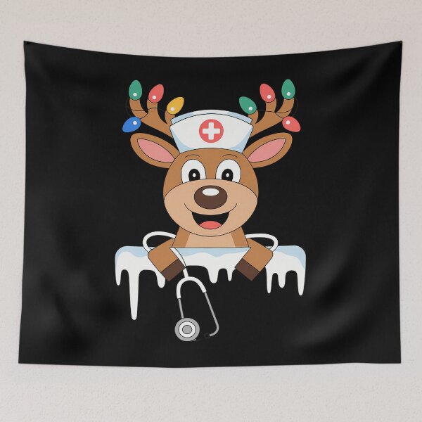 Item preview, Christmas Nurse Love NICU RN ER Santa Reindeer Nurse Hat designed and sold by JonBarnes22.